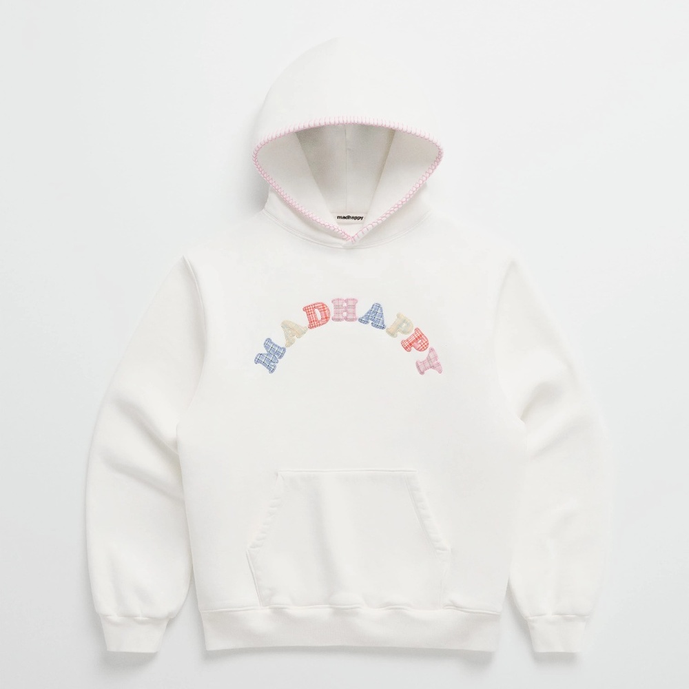 MADHAPPY PLAID COOPER FLEECE HOODIE NWOT